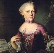 Pietro Antonio Lorenzoni, Portrait of Maria Anna Mozart
